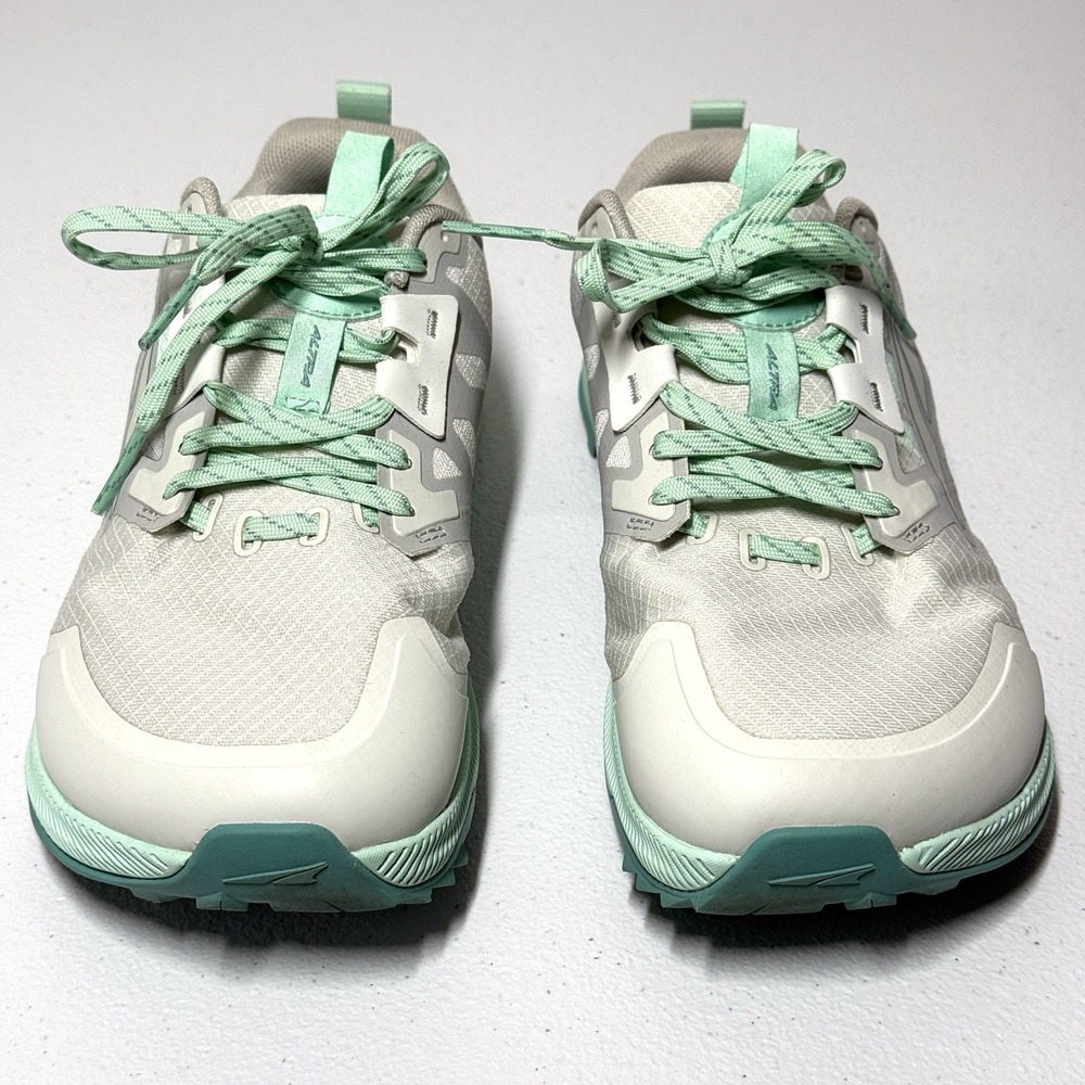 Altra Shoes Women 8 Wide Lone Peak 7 Womens Gray Trail Running Outdoor Grey Teal - Picture 2 of 14